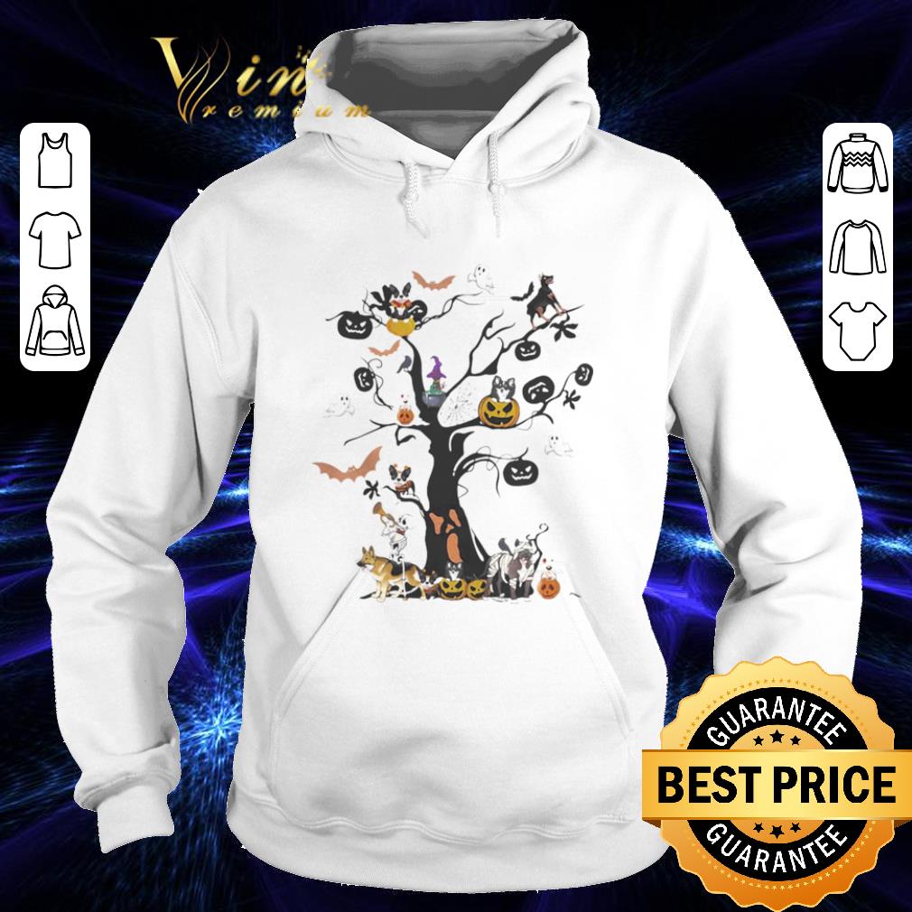 578413e4 halloween tree dogs pumpkins ghost bats shirt 4 - Halloween tree dogs pumpkins ghost bats shirt