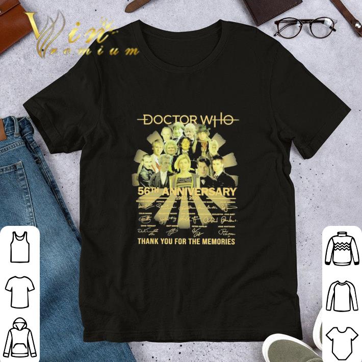 Doctor who 56TH Anniversary 1963 2020 signatures shirt
