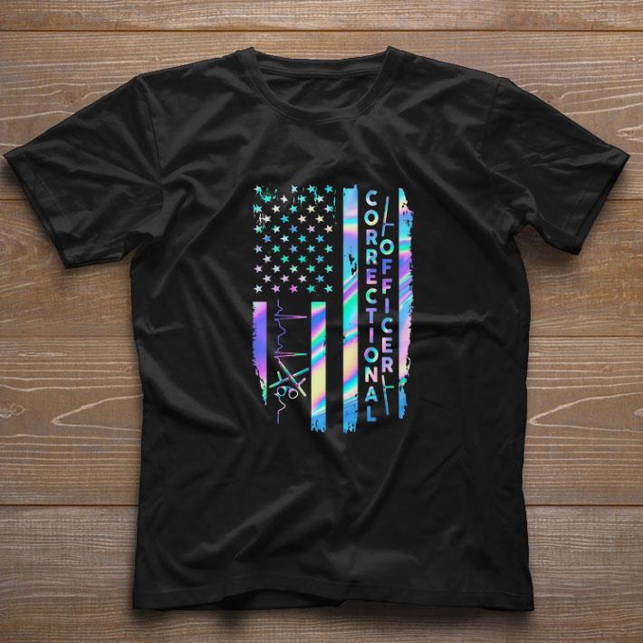 Funny Correctional Officer American Flag 4th Of July shirt