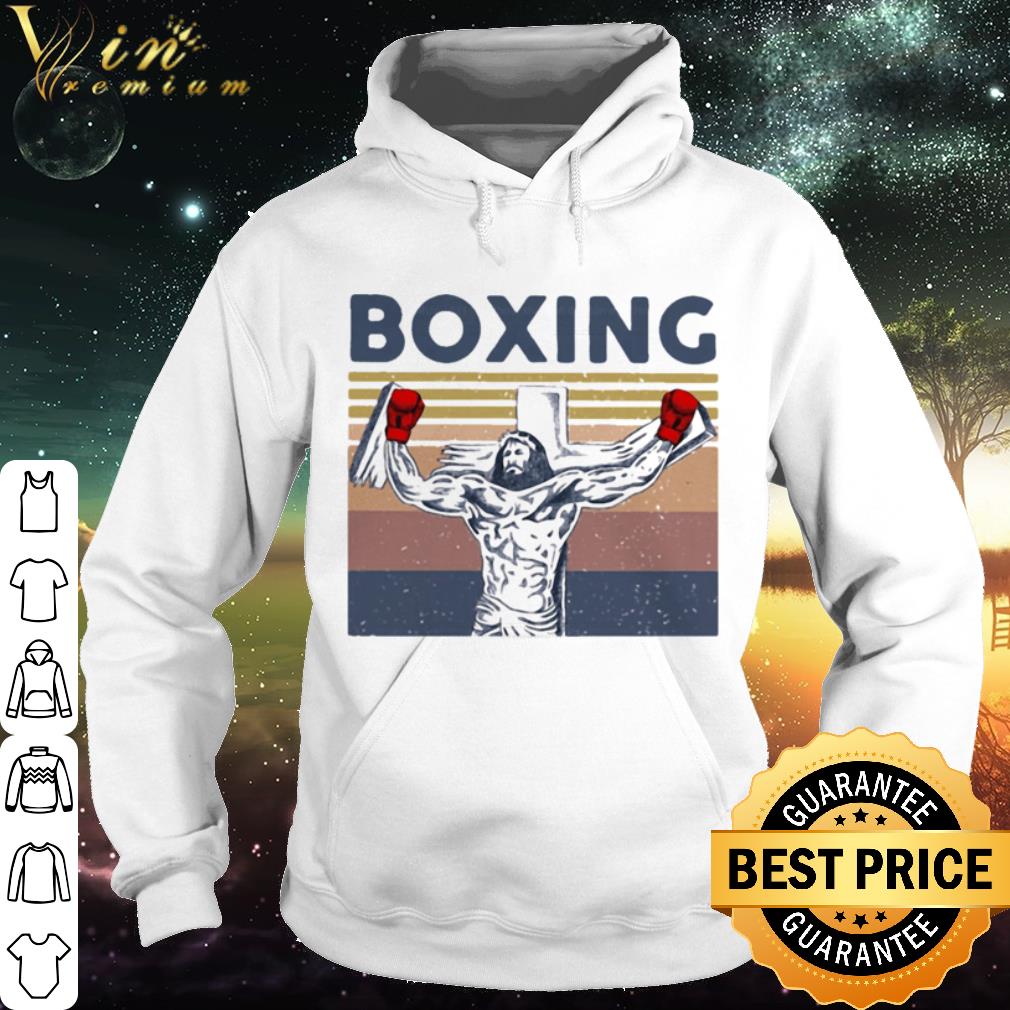 71a07c0e nice vintage boxing jesus cross shirt 4 - Nice Vintage Boxing Jesus Cross shirt