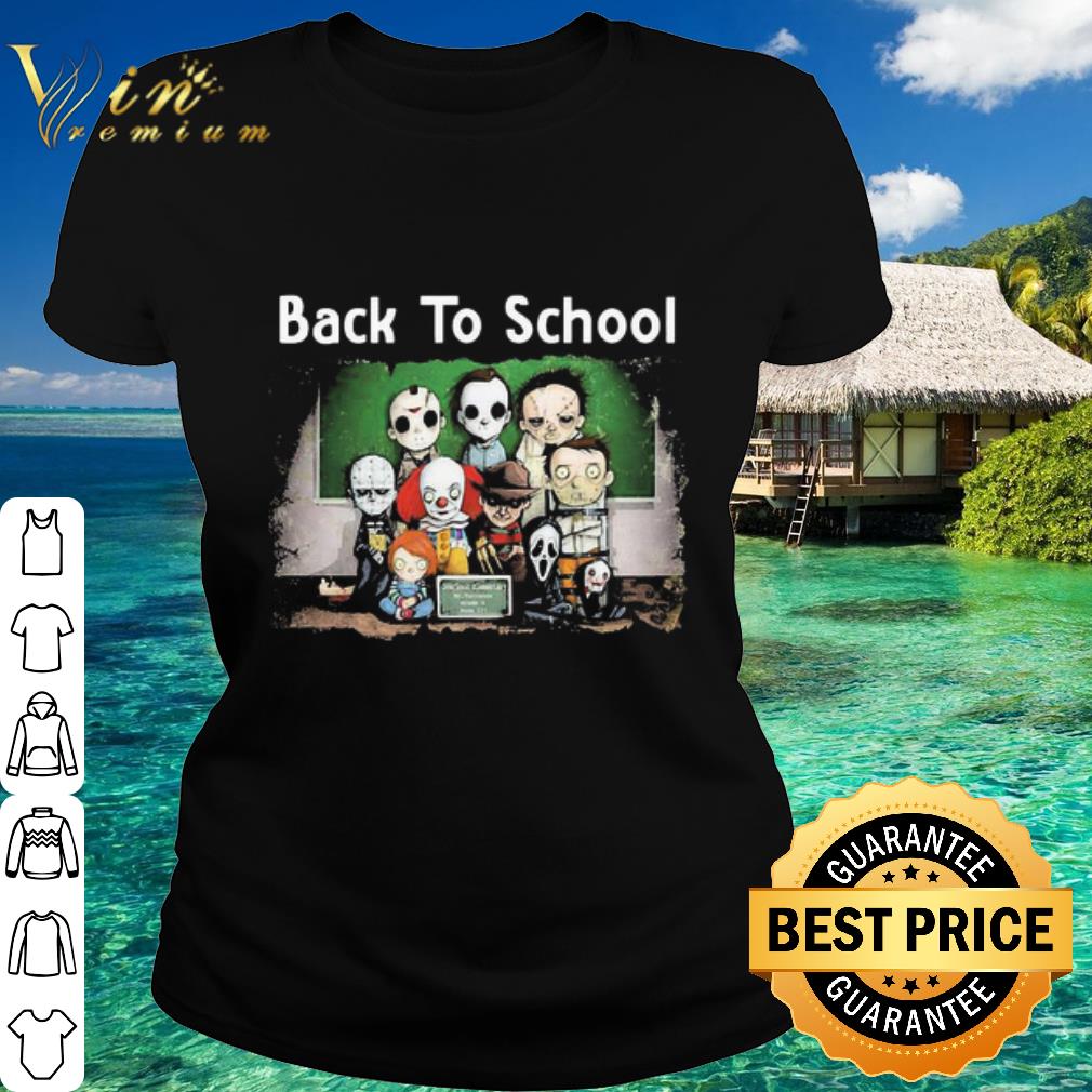 Official Horror Movie Character back to school shirt