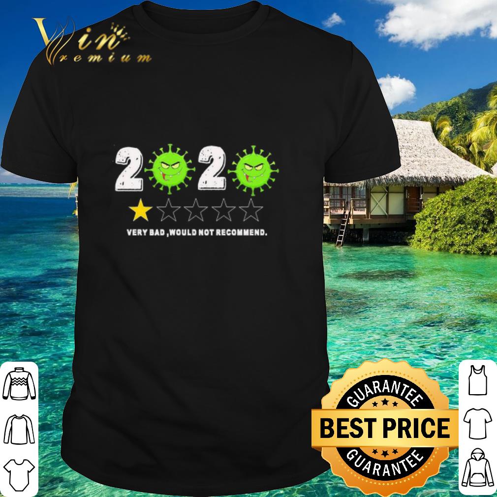 Official Coronavirus 2020 Very Bad Would Not Recommend shirt