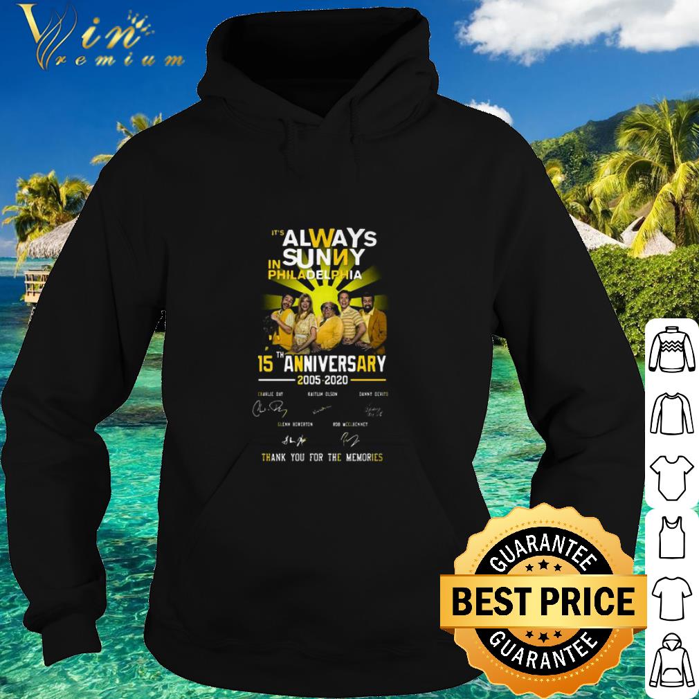7b3f01f0 original it s always in sunny philadelphia 15th anniversary 2005 2020 signatures shirt 4 - Original It’s Always In Sunny Philadelphia 15th Anniversary 2005-2020 Signatures shirt