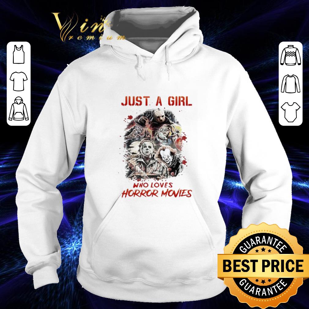 838a2cb3 just a girl who loves horror movies characters shirt 4 - Just A Girl Who Loves Horror Movies Characters shirt