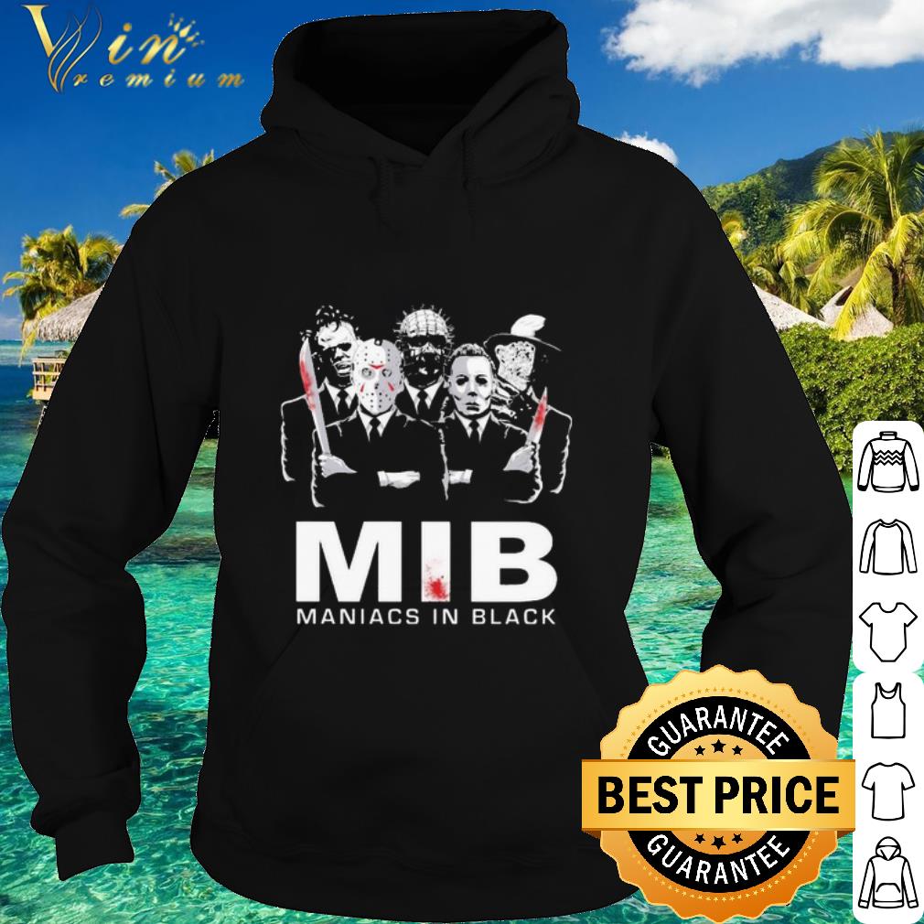84073201 top horror movie characters mib maniacs in black shirt 4 - Top Horror Movie Characters MIB Maniacs In Black shirt
