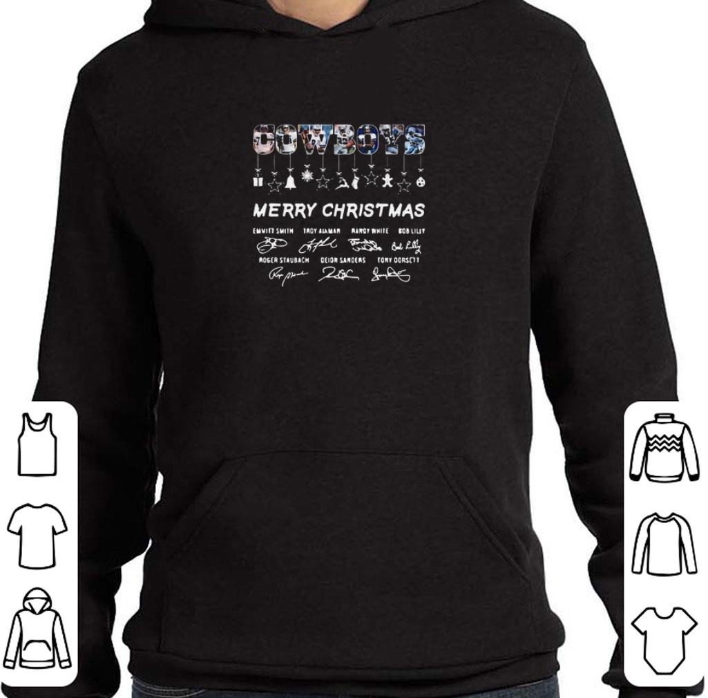 8fdef3fc funny dallas cowboys merry christmas signatures shirt 4 - Funny Dallas cowboys merry christmas signatures shirt