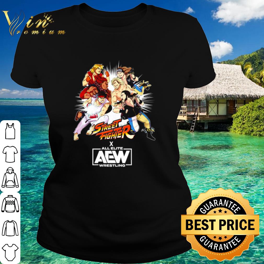 Official Street Fighter all elite AEW wrestling shirt