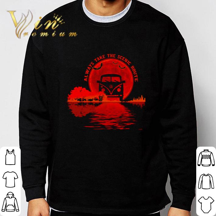 91fbae08 guitar lake always take the scenic route halloween shirt 4 - Guitar Lake always take the scenic route Halloween shirt
