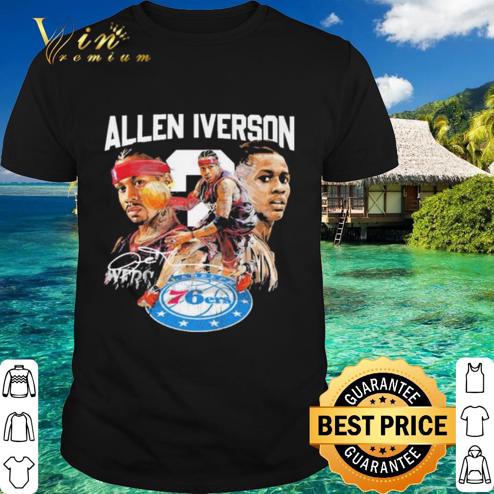 Original Allen Iverson 76ers signature shirt