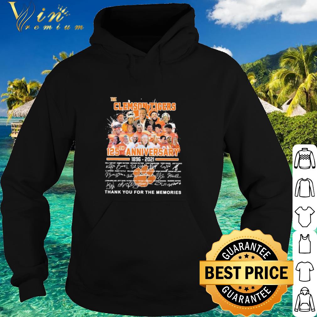 a18a50d4 best the clemson tigers 125th anniversary 1896 2021 signatures shirt 4 - Best The Clemson Tigers 125TH Anniversary 1896 2021 signatures shirt