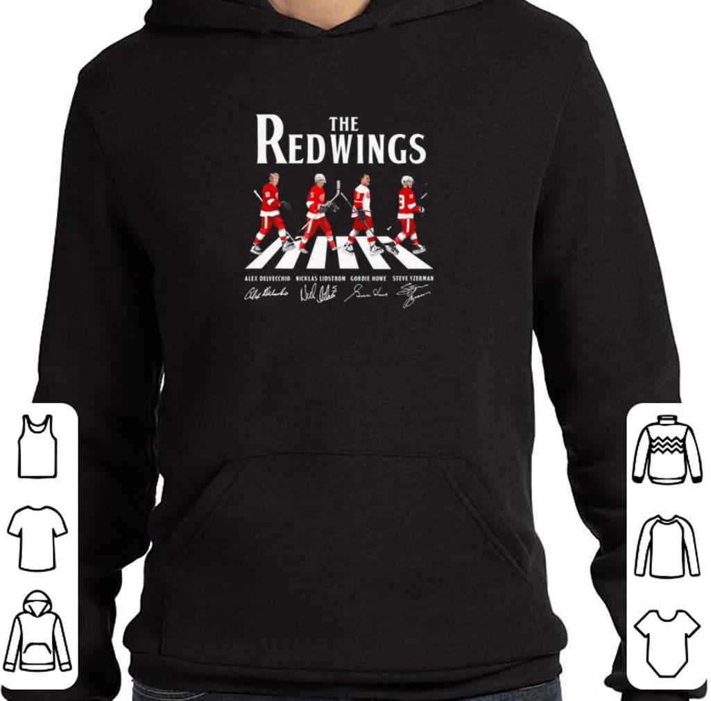 a1bc276b pretty the detroit red wings hockey team abbey road signatures shirt 4 - Pretty The Detroit Red Wings hockey team Abbey Road signatures shirt