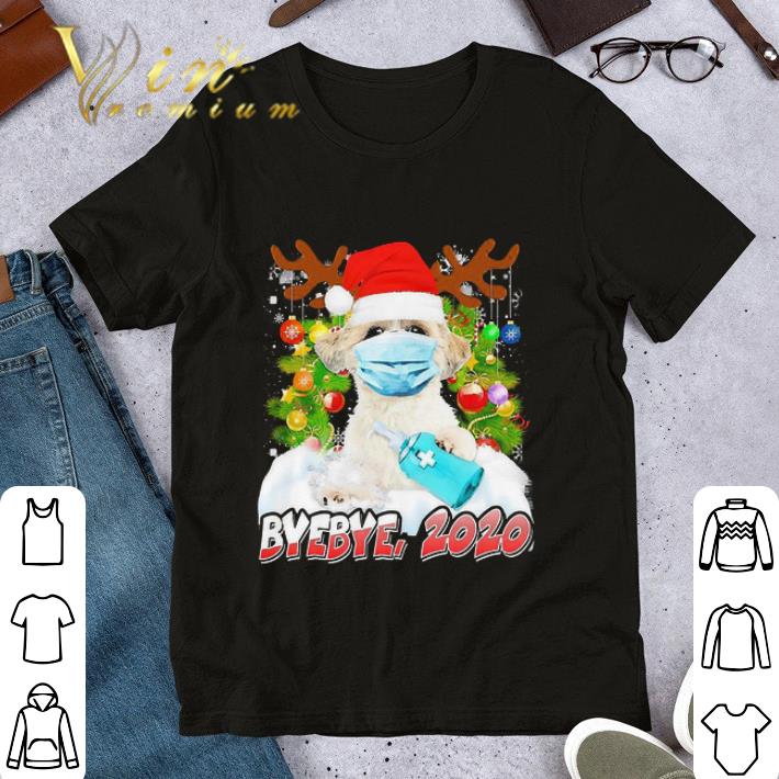 Shih Tzu mask wash your hands Merry Christmas byebye 2020 shirt