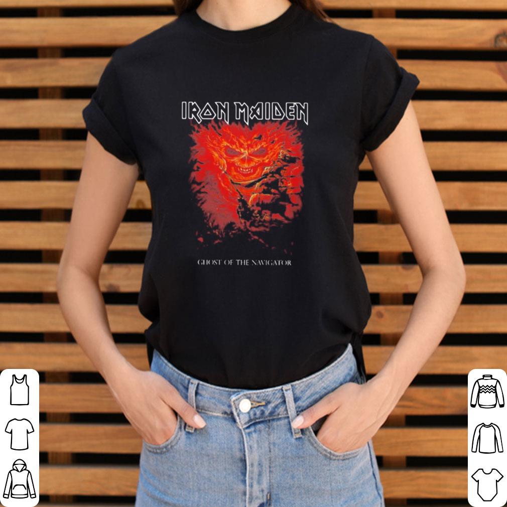 Funny Iron maiden band skeleton ghost of the navigator shirt Funny Iron maiden band skeleton ghost of the navigator shirt
