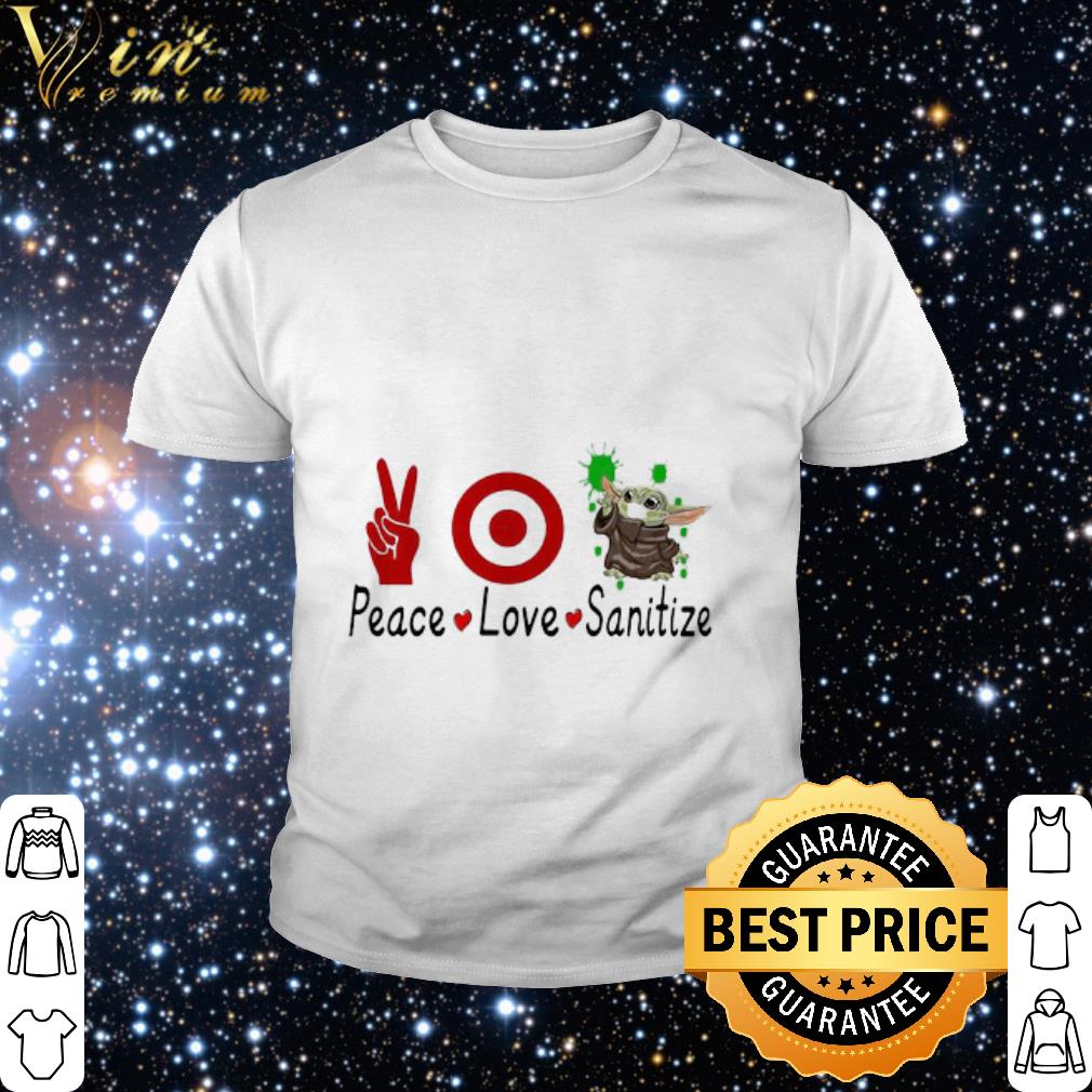 Pretty Peace Love Sanitize Baby Yoda Coronavirus Target shirt