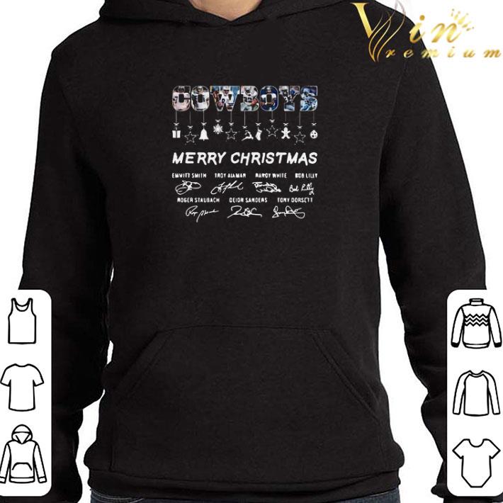 c663d8d1 dallas cowboys merry christmas signatures shirt 4 - Dallas cowboys merry christmas signatures shirt