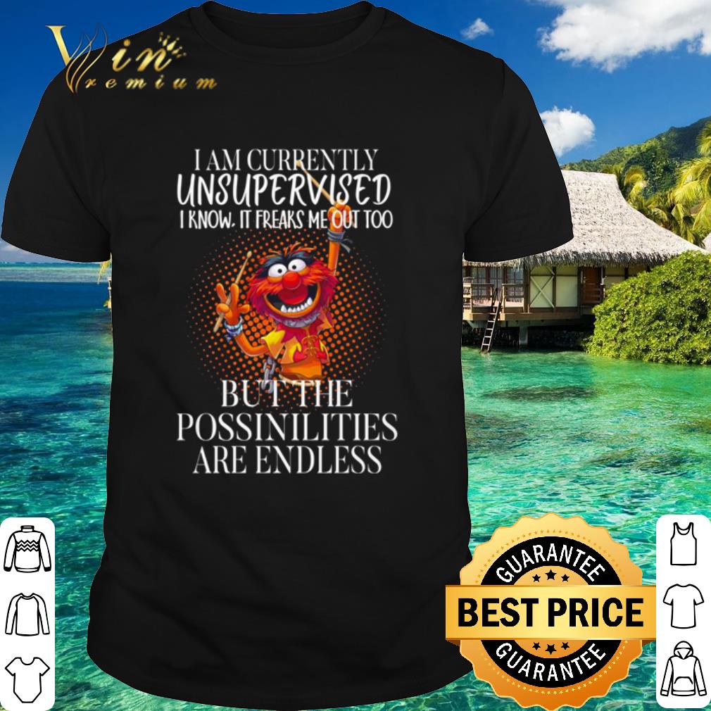 Official I Am Currently Unsupervised But The Possibilities Are Endless shirt