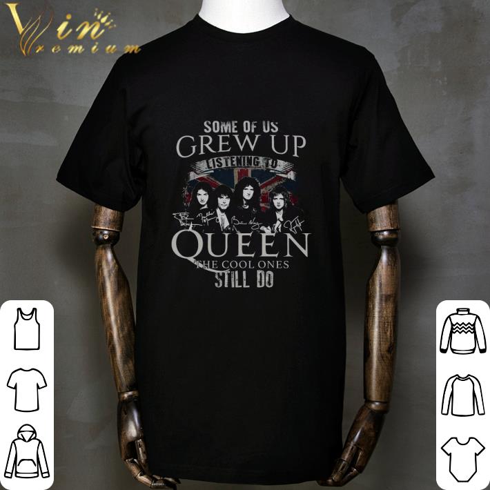 Some Of Us Grew Up Listening To Queen Signatures American Flag shirt