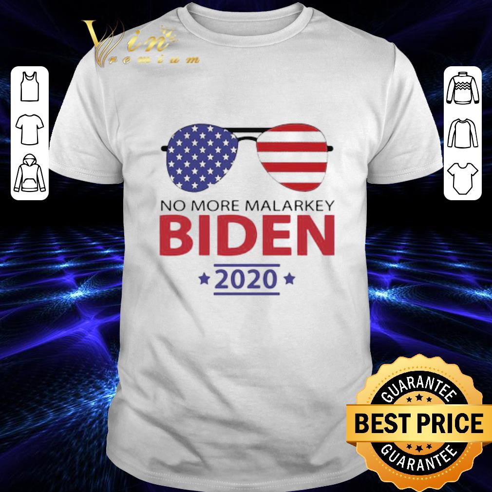 Joe Biden no more malarkey American flag 2020 shirt