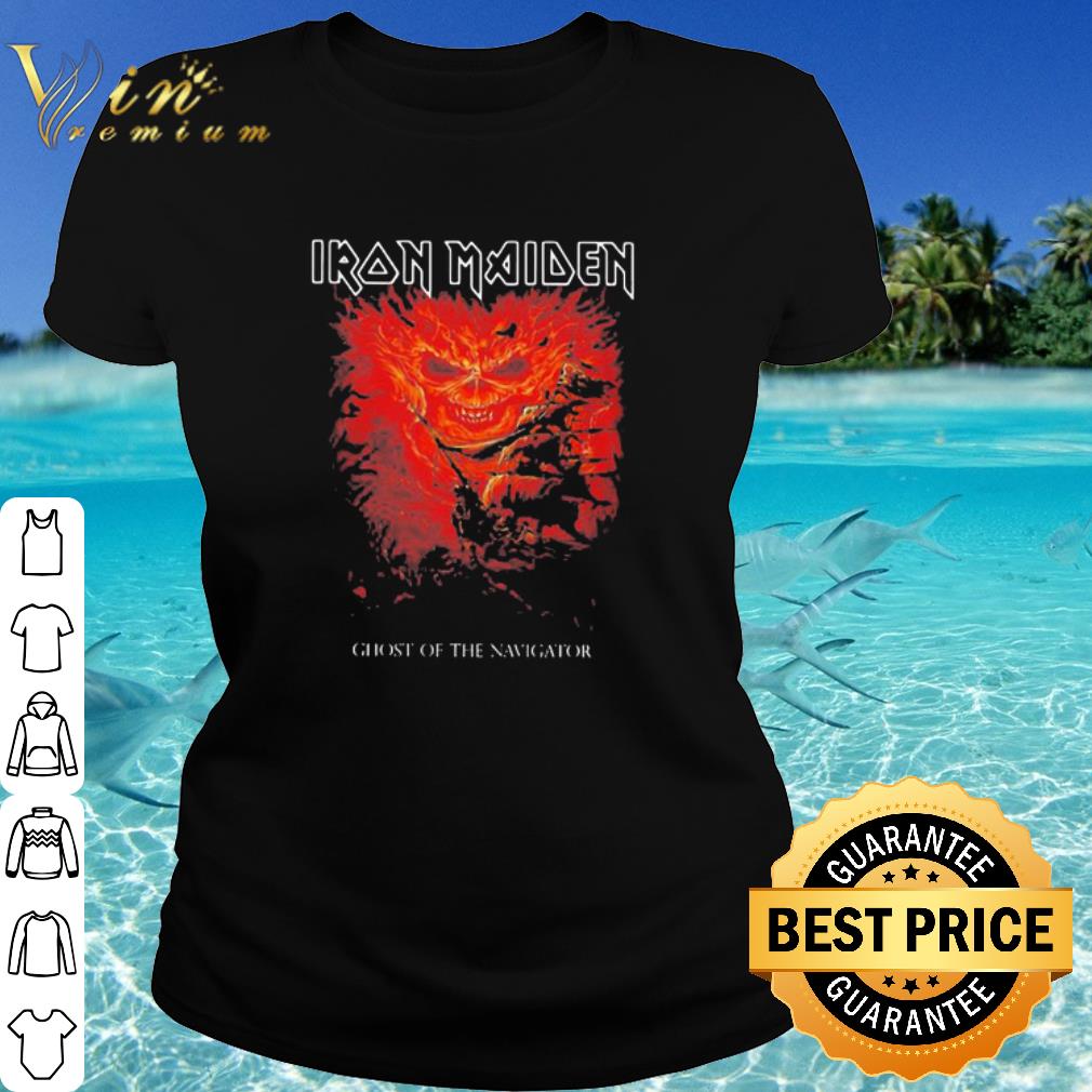 Original Iron Maiden Band Ghost Of The Navigator shirt