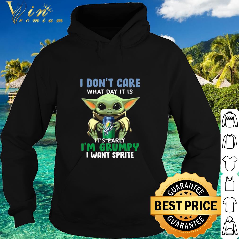 d55c0b0b pretty star wars baby yoda i don t care what day it is i m grumpy i want sprite shirt 4 - Pretty Star Wars Baby Yoda I Don’t Care What Day It Is I’m Grumpy I Want Sprite shirt