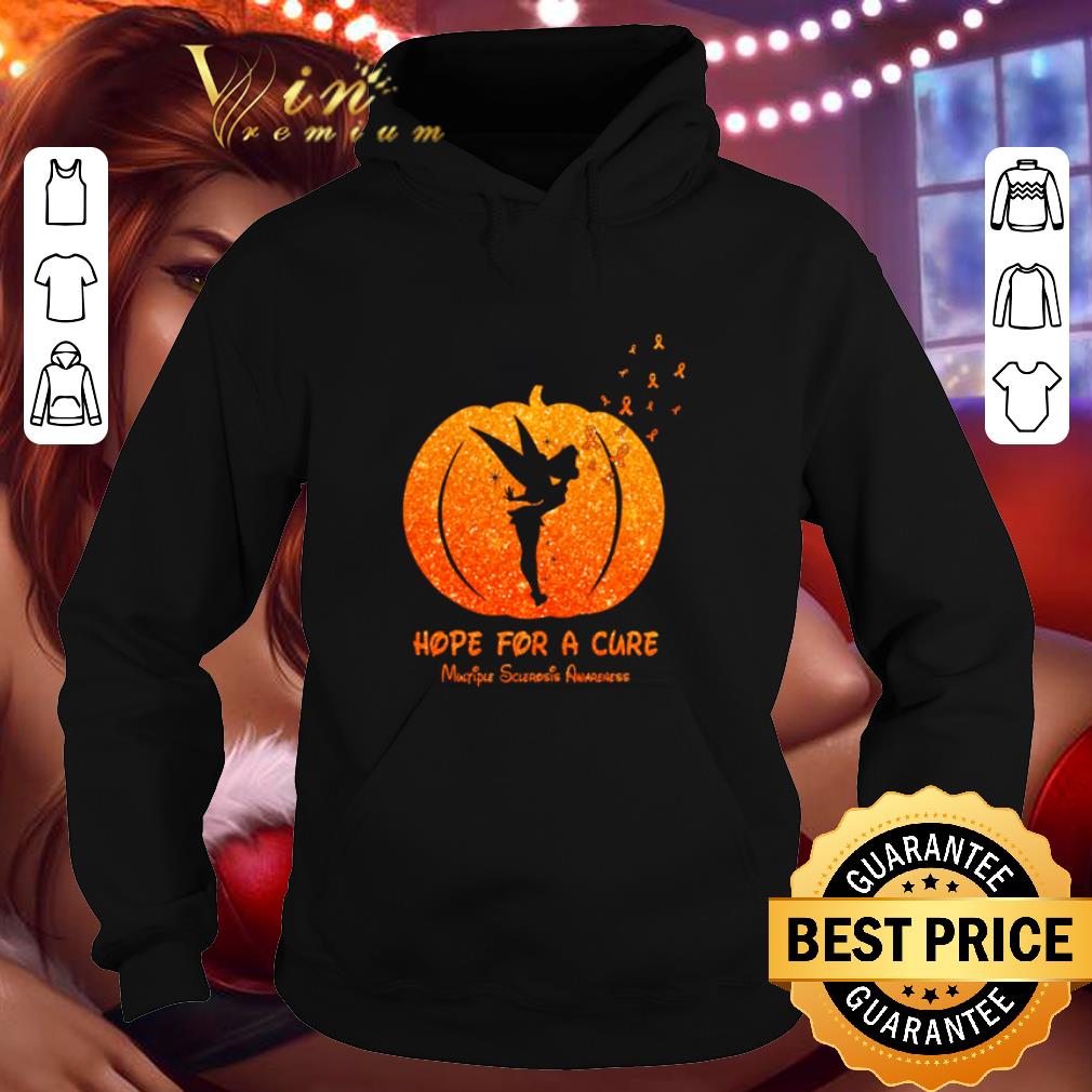 de205e4b tinkerbell pumpkin hope for a cure multiple sclerosis awareness shirt 4 - TInkerbell pumpkin hope for a cure Multiple Sclerosis Awareness shirt