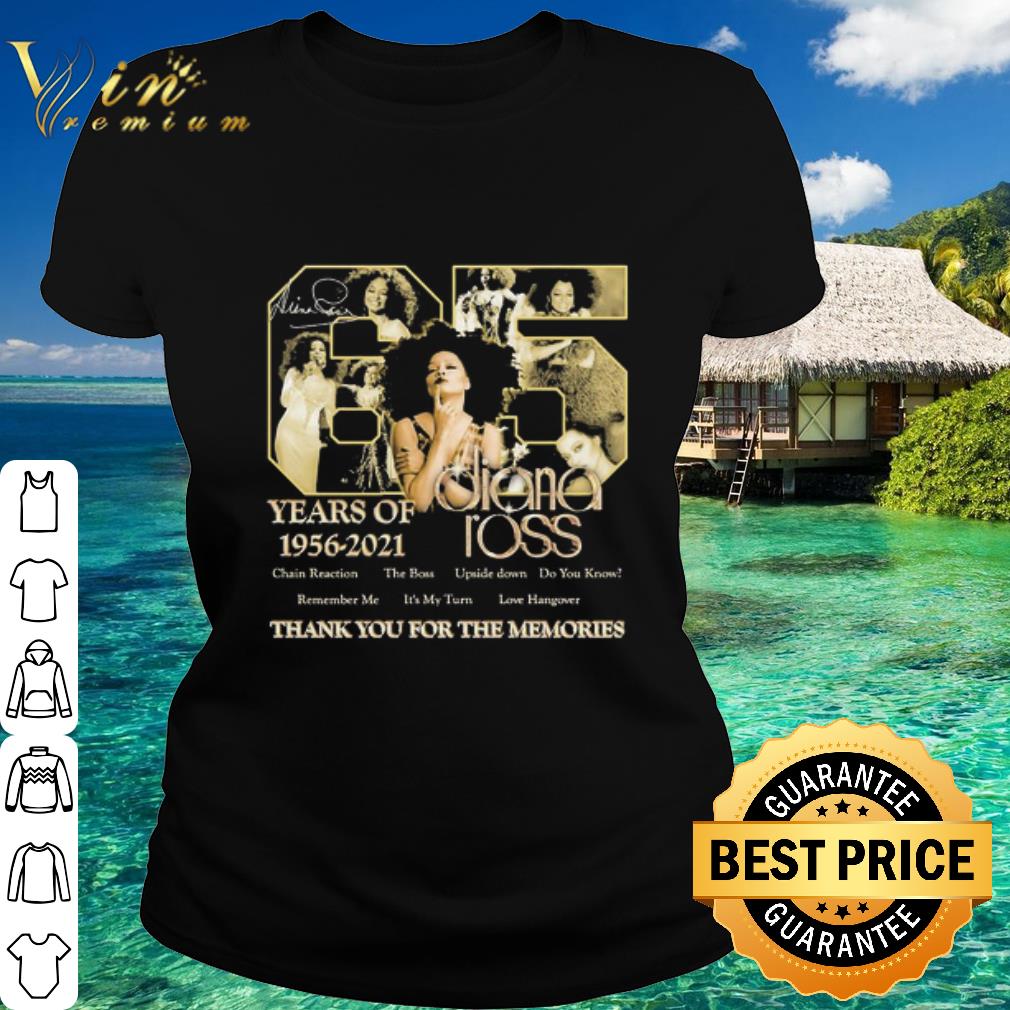 Official 65 years of 1956-2021 Diana Ross thank you for the memories shirt