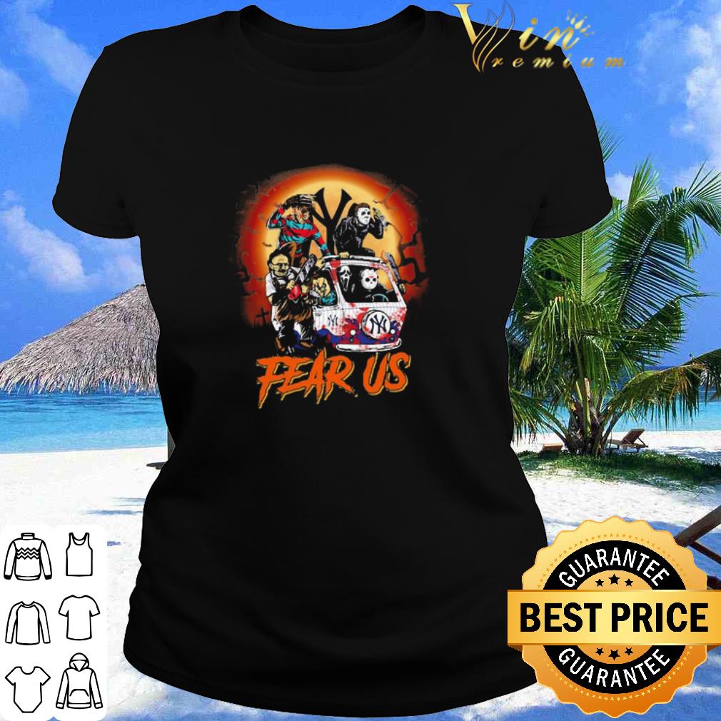 Horror movie Character New York Yankees fear us shirt