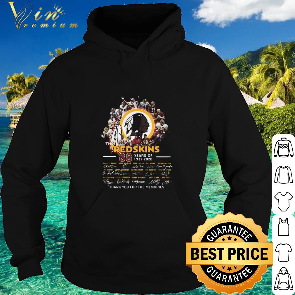 Original The Red Skins 88 year of 1932-2020 Thank you for the memories shirt ed6c611c original the red skins 88 year of 1932 2020 thank you for the memories shirt 4 - Original The Red Skins 88 year of 1932-2020 Thank you for the memories shirt