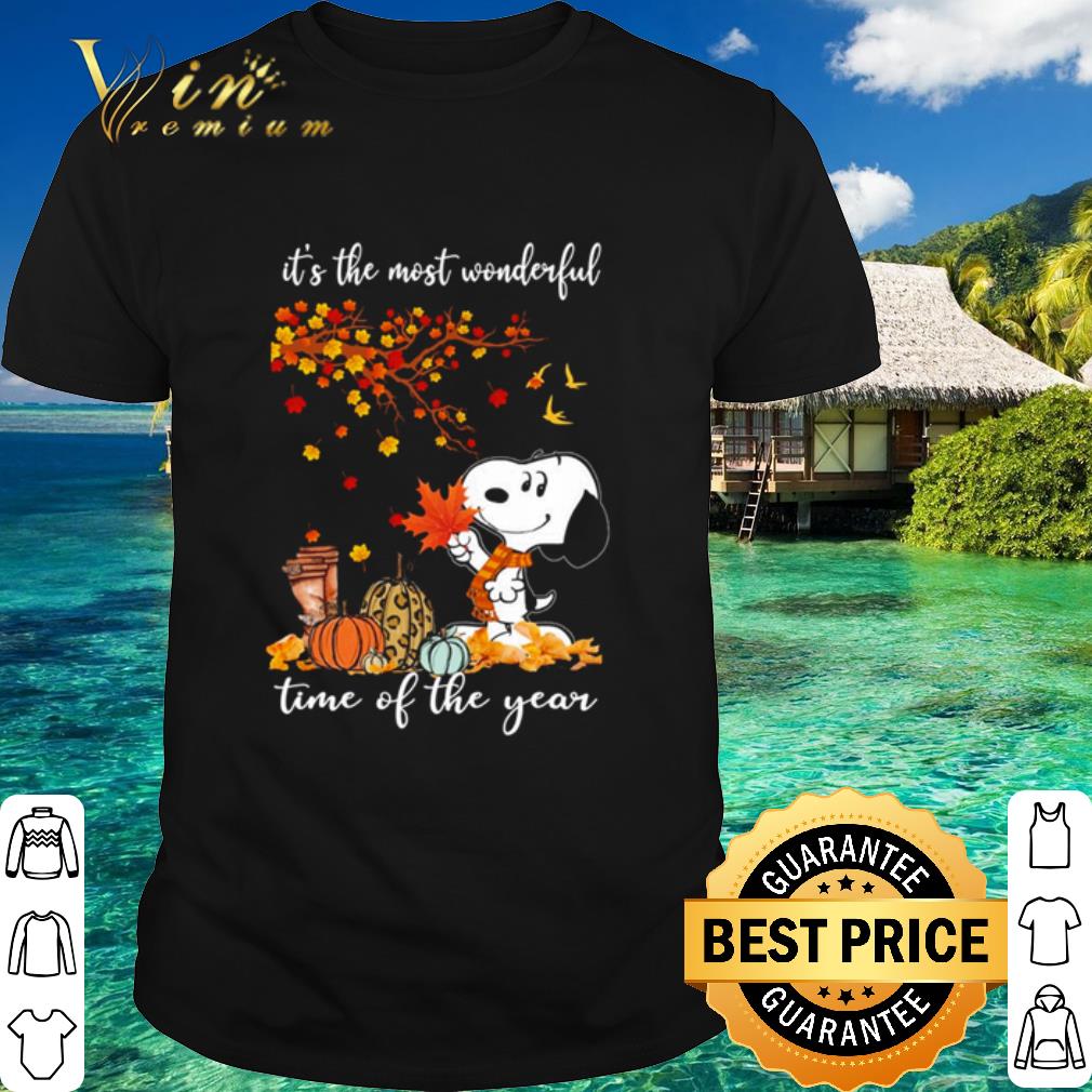 Official Snoopy Autumn it’s the most wonderful time of the year shirt