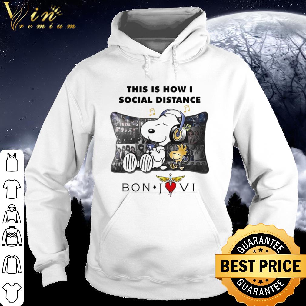 f54b9e13 top snoopy woodstock sleep this is how i social distance bon jovi shirt 4 - Top Snoopy Woodstock Sleep This Is How I Social Distance Bon Jovi shirt