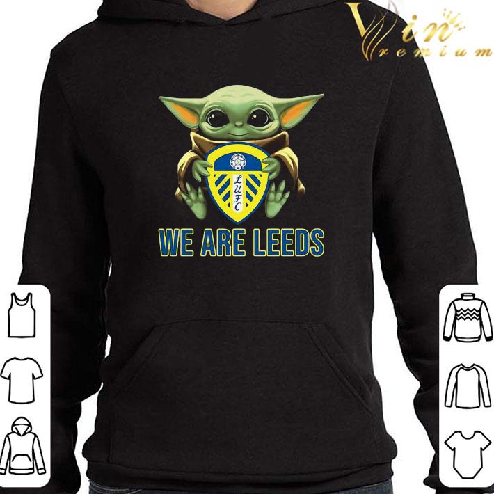f79bbcda star wars baby yoda hug we are leeds shirt 4 - Star Wars Baby Yoda Hug We Are Leeds shirt