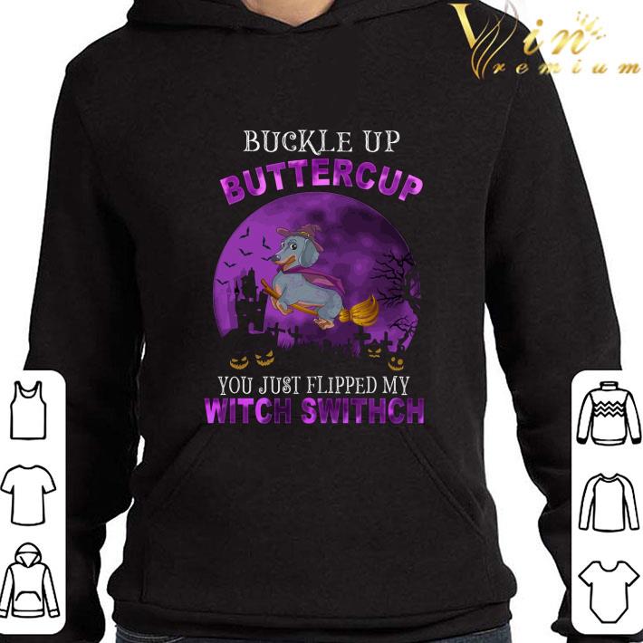 Halloween Dachshund buckle up buttercup you just flipped my witch switch shirt 00ab8858 halloween dachshund buckle up buttercup you just flipped my witch switch shirt 4 - Halloween Dachshund buckle up buttercup you just flipped my witch switch shirt