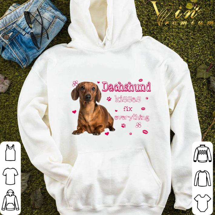0361fde2 dachshund kisses fix everything shirt 4 - Dachshund kisses fix everything shirt