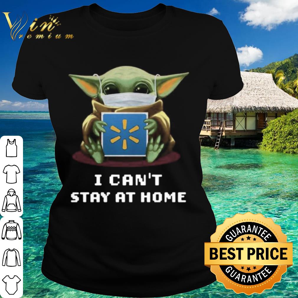 Original Star Wars Baby Yoda Mask Hug Walmart I Can’t Stay At Home shirt