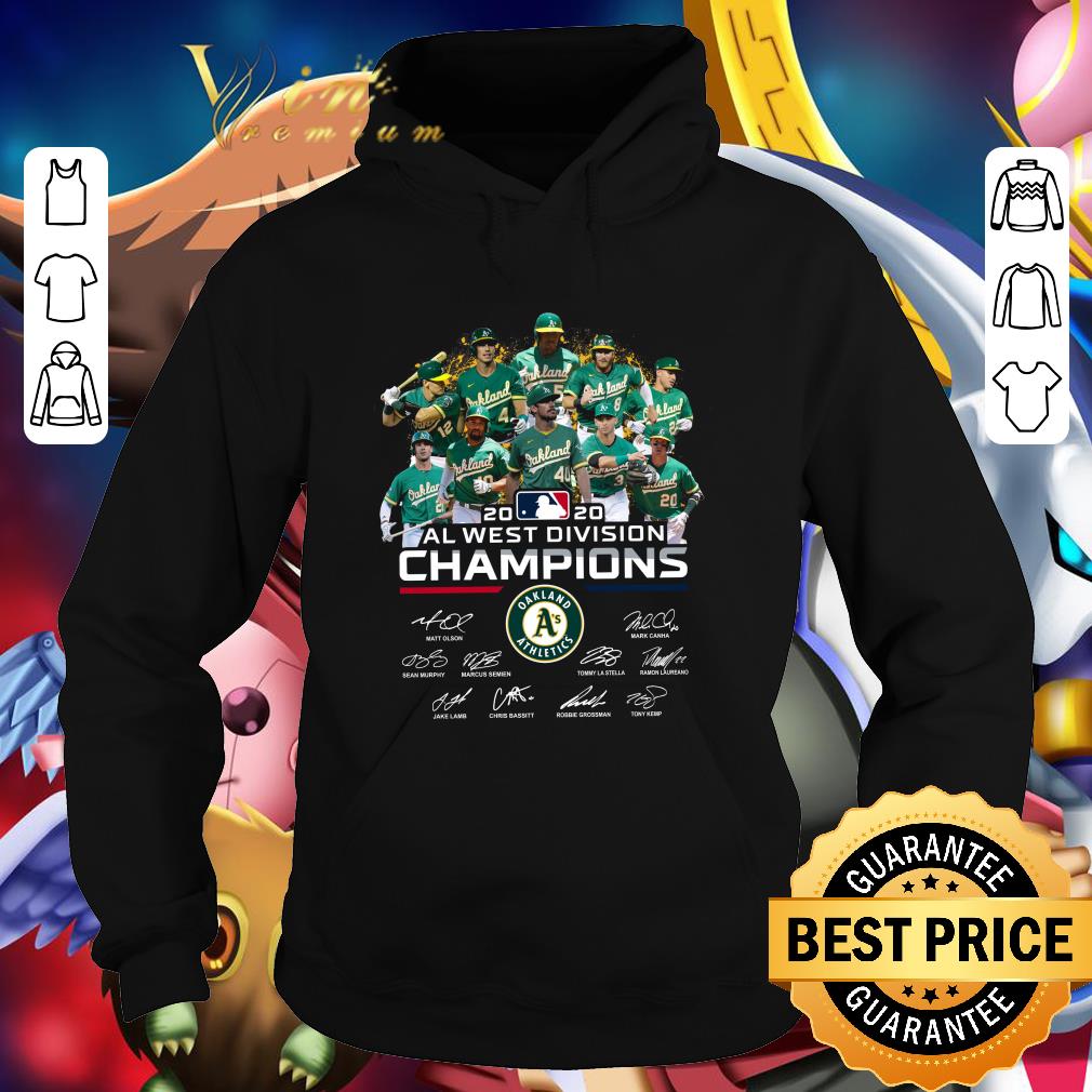 0a28e23d 2020 al west division champions oakland athletics team baseball shirt 4 - 2020 Al West Division Champions Oakland Athletics team Baseball shirt