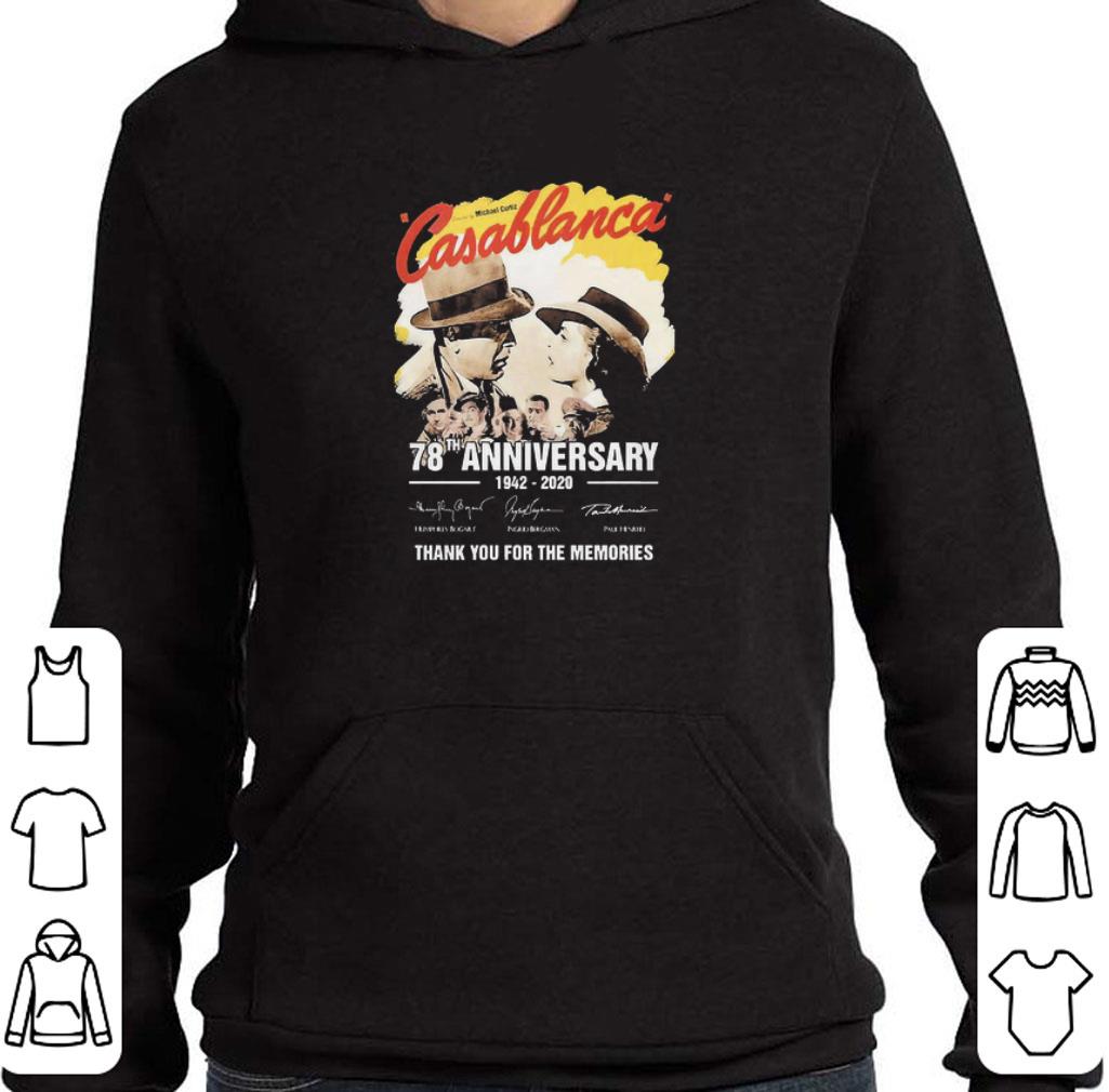 Pretty Casablanca 78th anniversary 1942 2020 signature shirt 10e6a3c8 pretty casablanca 78th anniversary 1942 2020 signature shirt 4 - Pretty Casablanca 78th anniversary 1942 2020 signature shirt