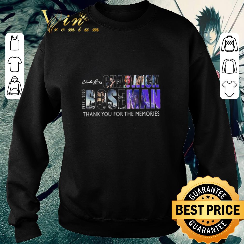 20e435a5 premium 1977 2020 chadwick boseman thank you for the memories signature shirt 4 - Premium 1977 2020 Chadwick Boseman thank You for the memories signature shirt