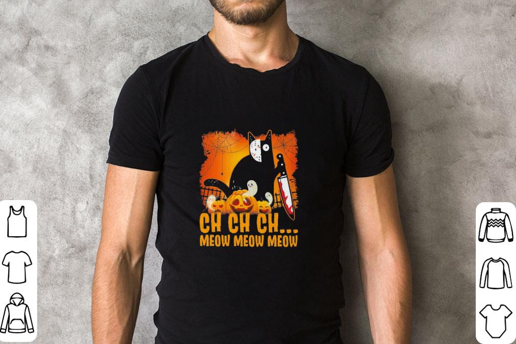 Original Jason Voorhees Cat mashup ch ch ch meow meow meow Halloween shirt