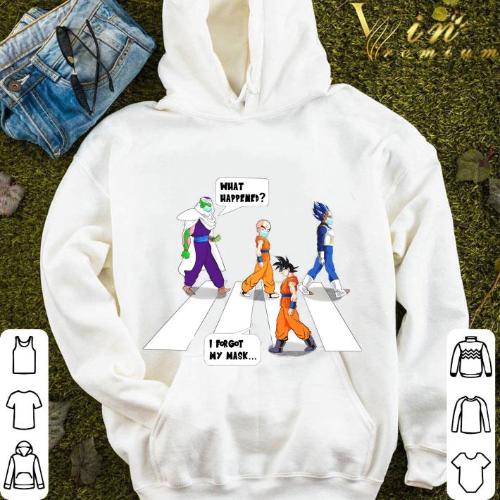 31d1435f dragon ball characters abbey road what happened i forgot my mask shirt 4 - Dragon Ball characters Abbey Road what happened i forgot my mask shirt