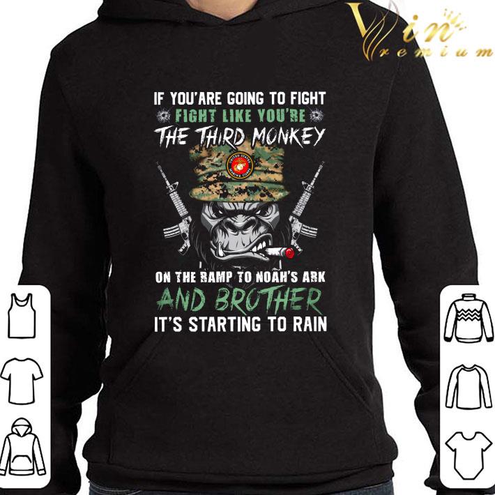 USMS Bigfoot if you are going to fight like you're the third monkey shirt 33ad2d83 usms bigfoot if you are going to fight like you re the third monkey shirt 4 - USMS Bigfoot if you are going to fight like you're the third monkey shirt