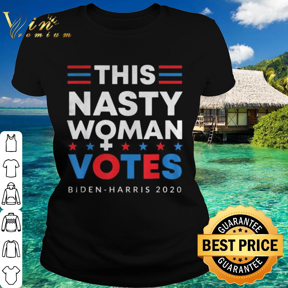 Cool This Nasty Woman Votes Biden Harris 2020 Stars shirt