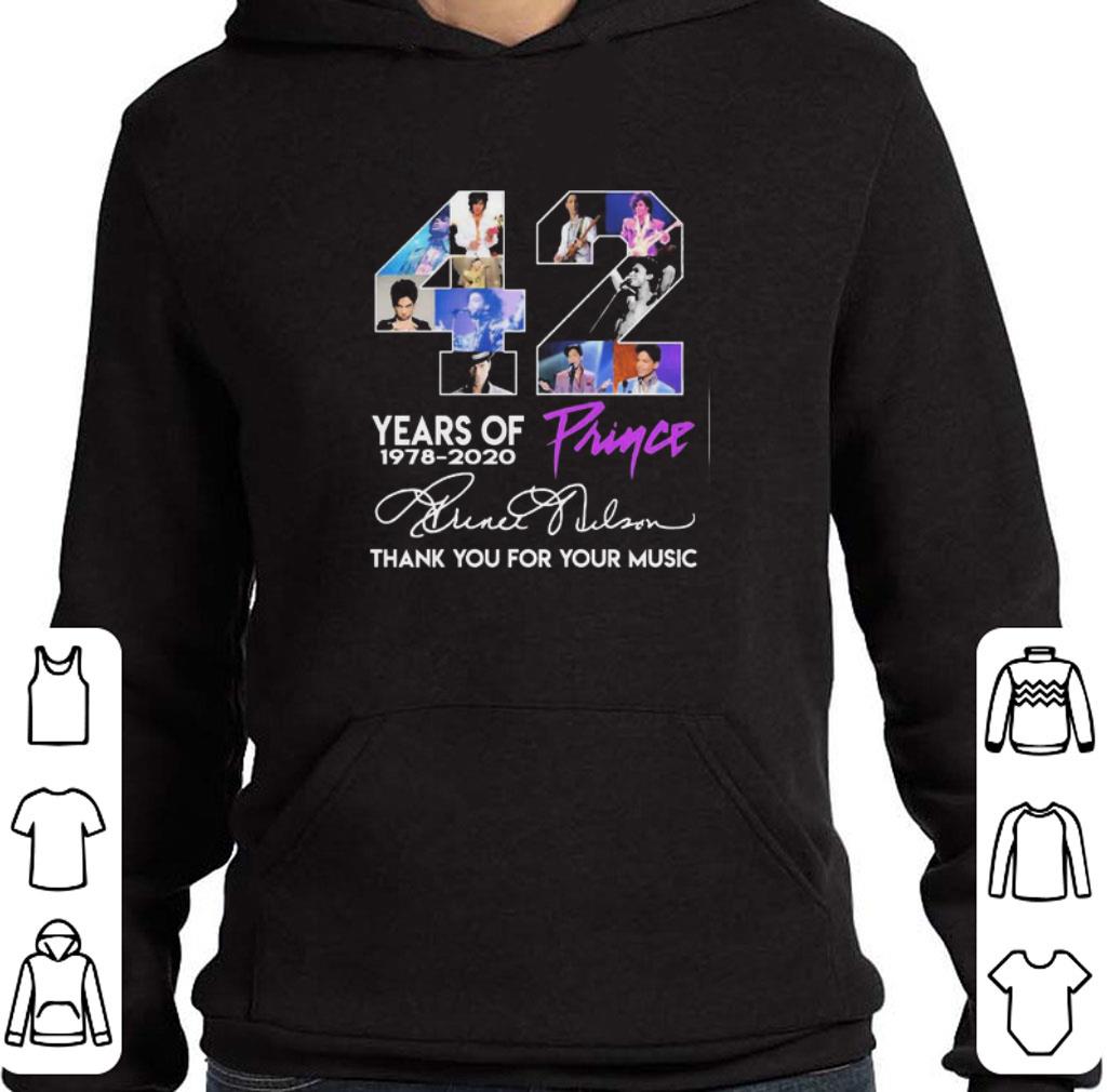 42279f75 awesome prince 42 years of 1978 2020 thank you for the memories signatures shirt 4 - Awesome Prince 42 years of 1978 2020 thank you for the memories signatures shirt