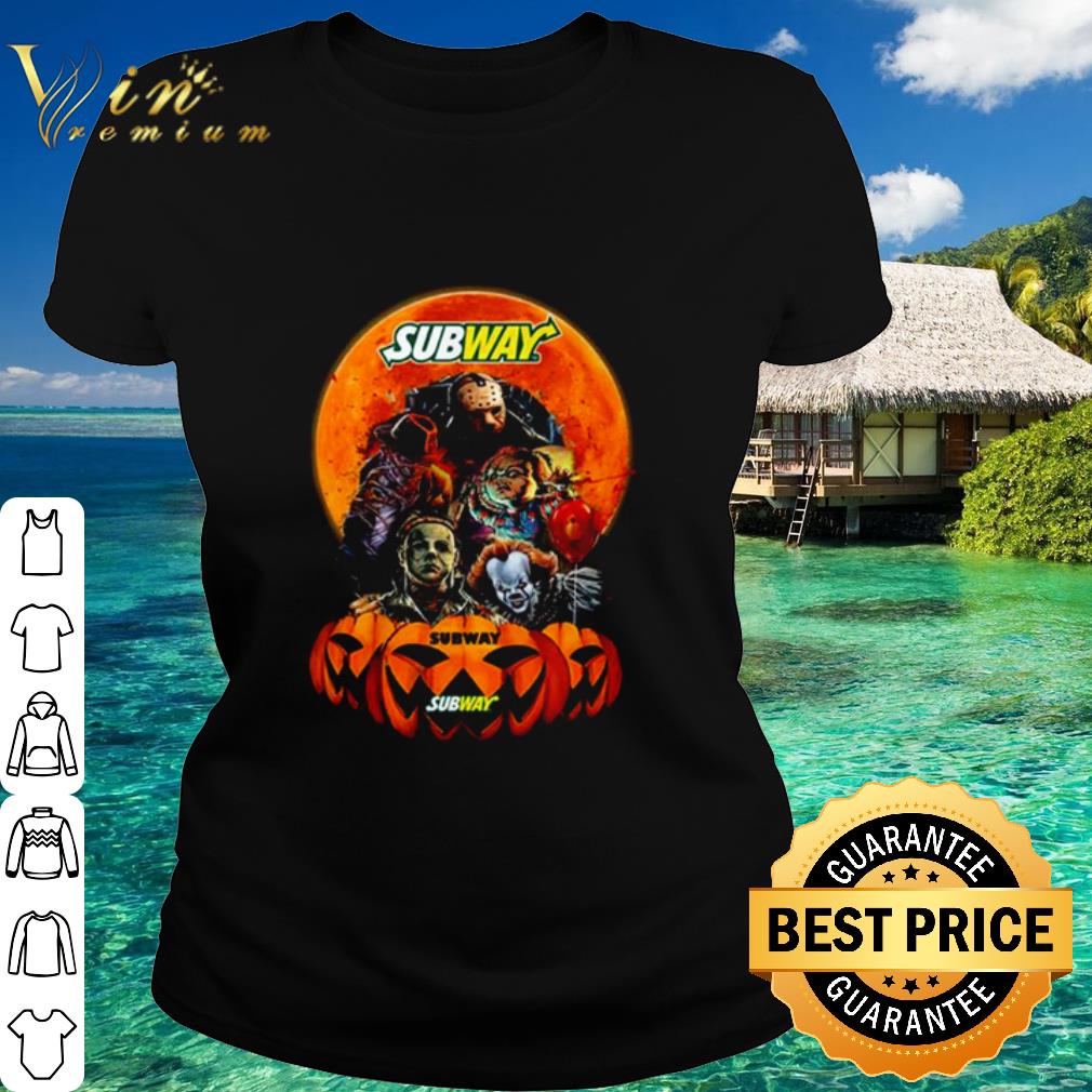 Official Horror Movie Characters Subway Halloween shirt