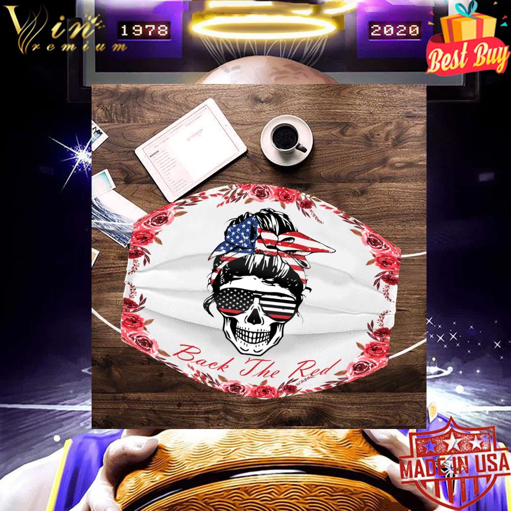 47749a5b skull american flag back the red face mask 4 - Skull American flag back the red face mask