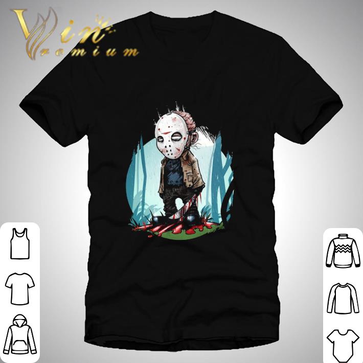 Halloween face horror characters into the darkness we go shirt