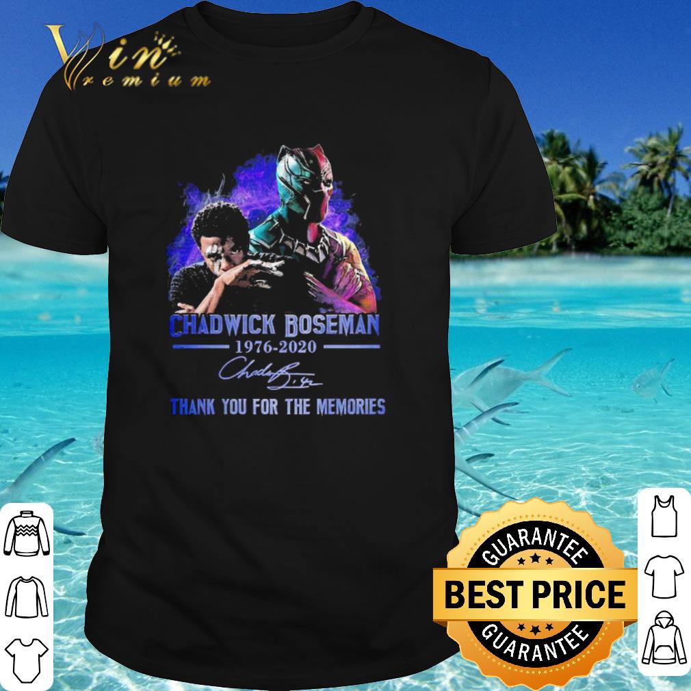 Official Rest In Peace Chadwick Boseman 1976-2020 Thank You For The Memories Signature shirt