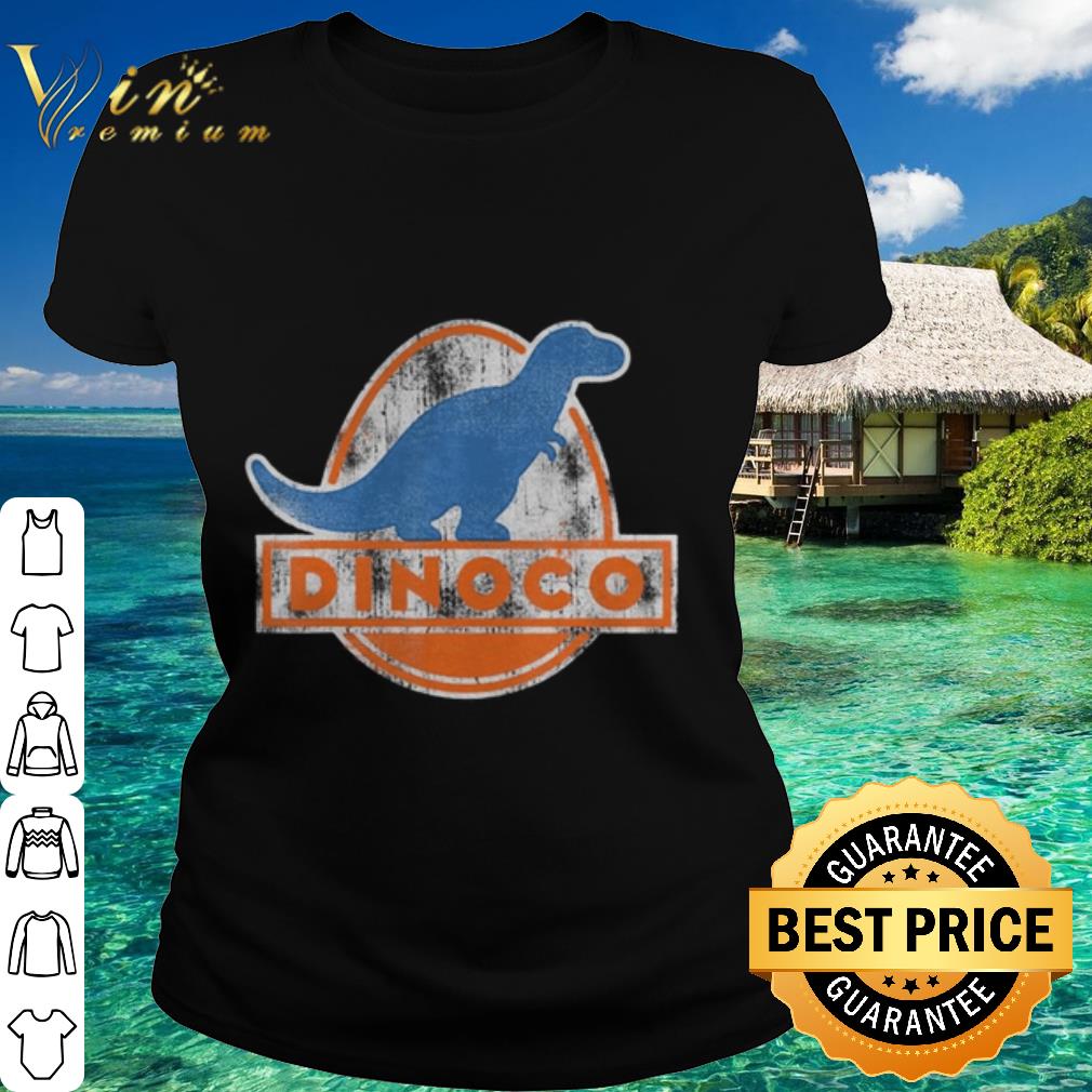 Official Pixar cars iconic dinoco dinosaur logo shirt