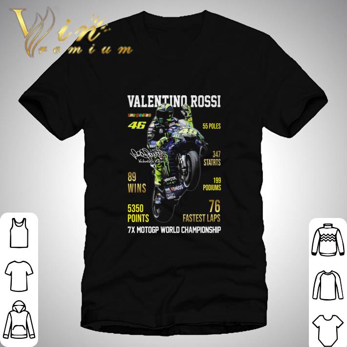 46 Valentino Rossi signature 7X MotoGP World Championship shirt