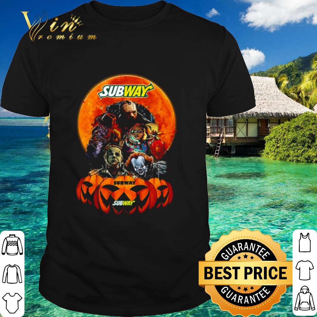 Official Horror Movie Characters Subway Halloween shirt