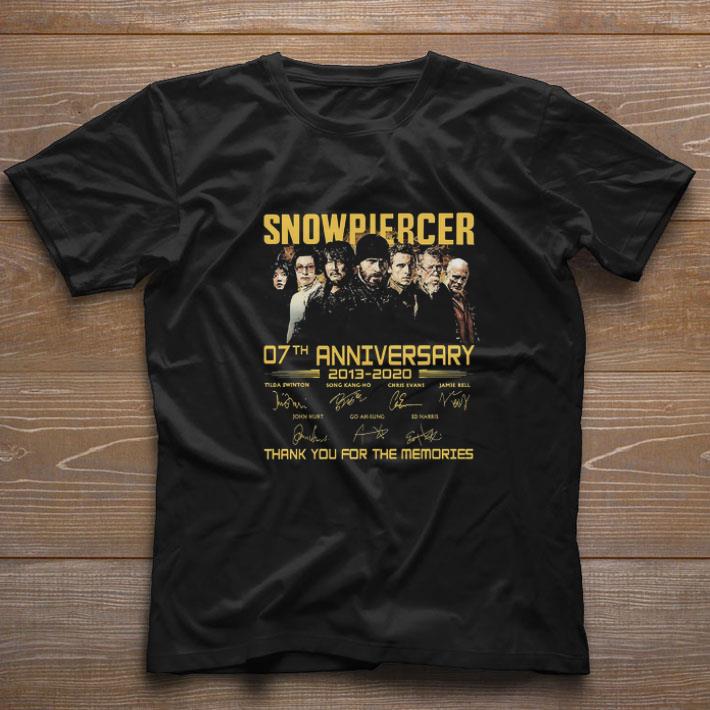 Original Snowpiercer 07th anniversary 2013 2020 thank You for the memories signatures shirt